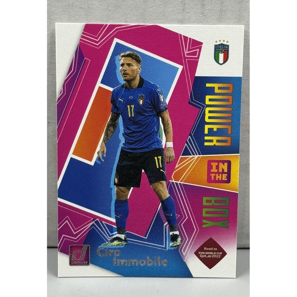 2021-22 Panini Donruss Road to Qatar Power in the Box‎ Ciro Immobile #9